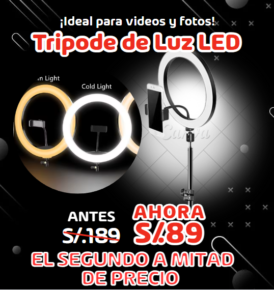 Tripode de luz LED